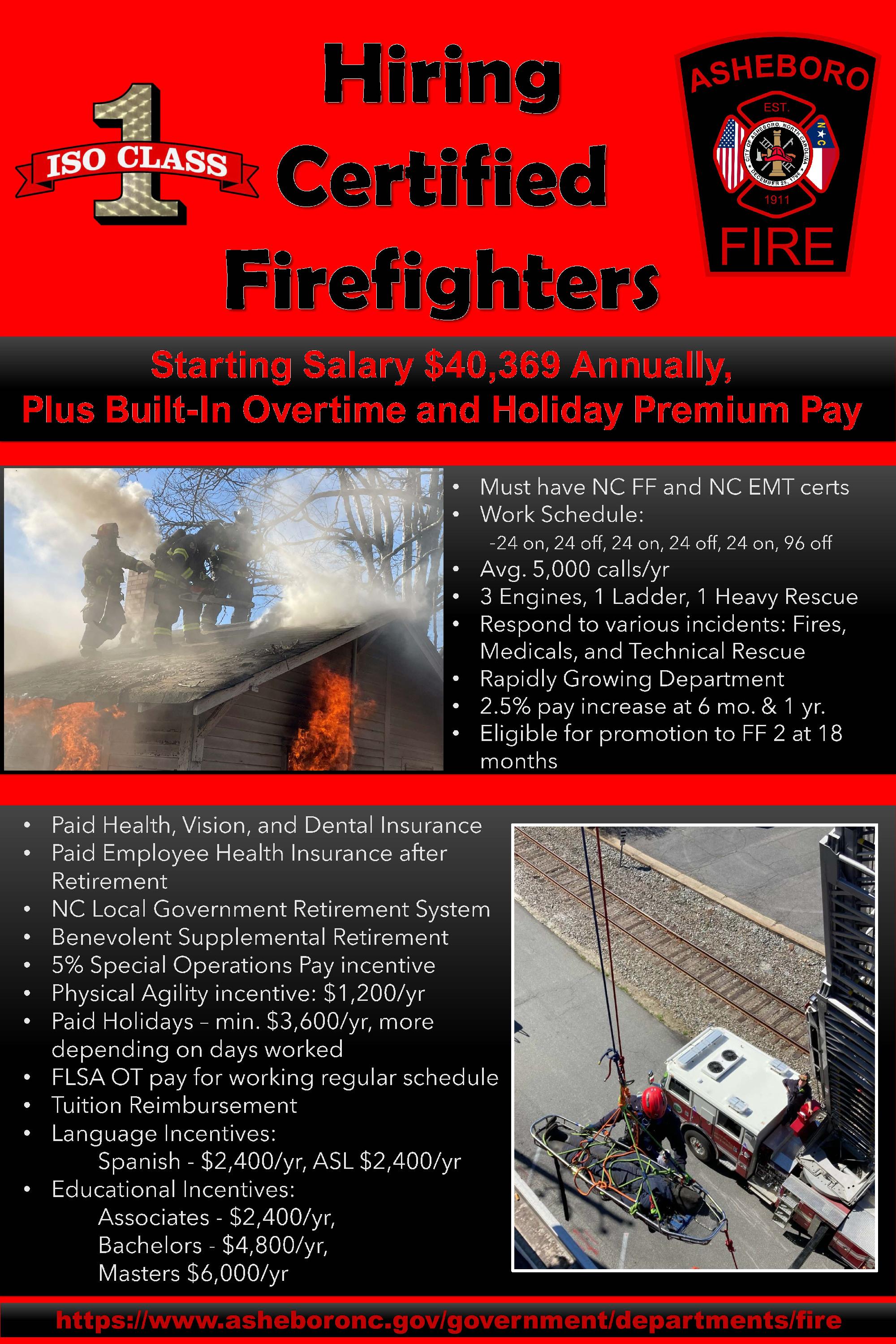Recruitment flyer explaining the work schedule and benefits